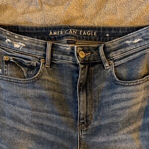 American Eagle Outfitters Men's Classic Blue Straight Jeans